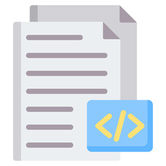 Source Code Flat Icon