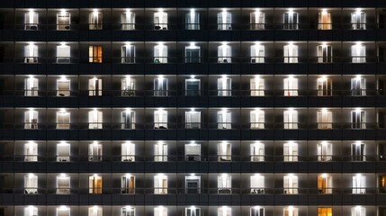 a building with many windows