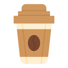 Coffee Cup Flat Multicolor Icon