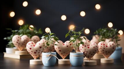 Obraz na płótnie Canvas Valentines Day Chat Bubbles Banner Social, Background Image, Desktop Wallpaper Backgrounds, HD