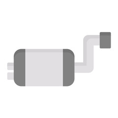 Exhaust Pipe Flat Multicolor Icon