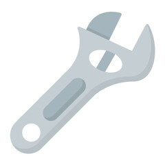 Wrench Flat Multicolor Icon