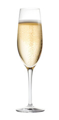 Champagne glass, dicut, PNG file, isolated on background