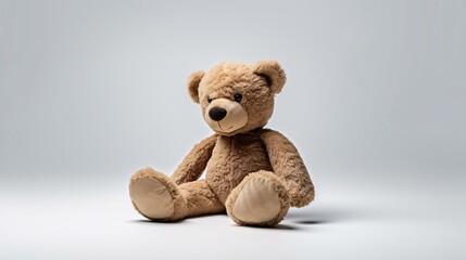 Obraz premium a stuffed bear on a white background