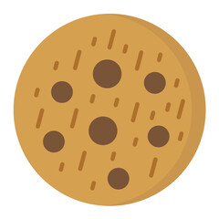 Cookie Flat Multicolor Icon