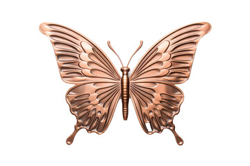 Fototapeta premium Beautiful butterfly in full body close-up portrait, flying butterfly med transparent background 