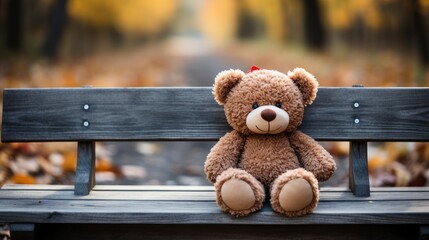 Cute Cartoon Teddy Bear, Background Image, Desktop Wallpaper Backgrounds, HD - obrazy, fototapety, plakaty