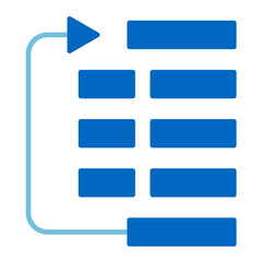 Low Priority Flat Multicolor Icon