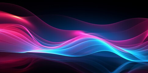 Big Neon Wave Background