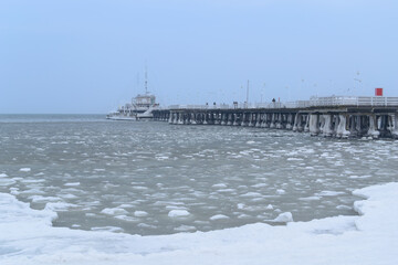 Wintertime at the Sopot Pier, Poland