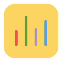 Graph Flat Multicolor Icon
