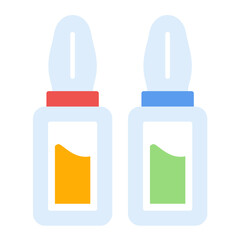 Ampoule Flat Multicolor Icon