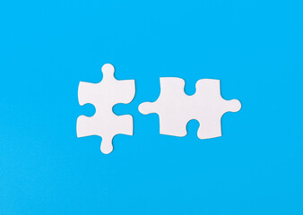 Matching, connecting two puzzle pieces together