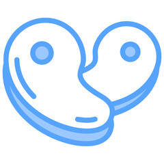 Fototapeta premium Meat Blue Icon