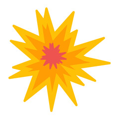 Sparkle Flat Multicolor Icon