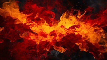 a close-up of a fire