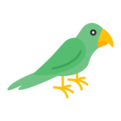 Macaw Flat Multicolor Icon