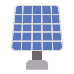 Solar Panel Flat Multicolor Icon