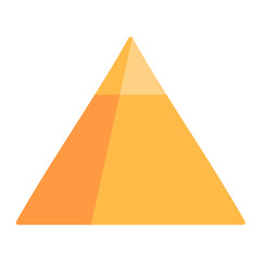 Pyramid Flat Multicolor Icon