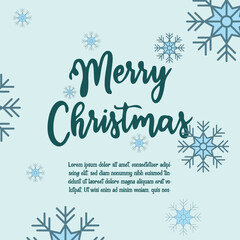 Vektor Flat Christmasm Instagram Post Design