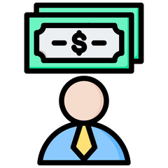 Financial Advisors Outline Color Icon