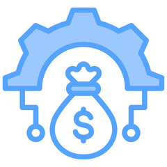 Asset Management Blue Icon