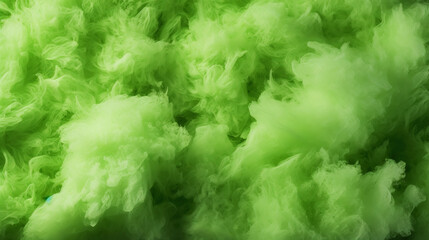 Green cotton candy background. Candy floss texture. Generative AI - obrazy, fototapety, plakaty
