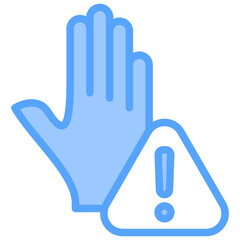 Fototapeta premium Preventive Blue Icon