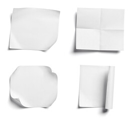 paper message note reminder adhesive sticker blank background white empty sticky tag sign office