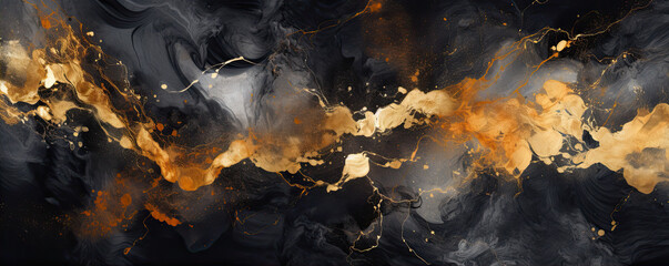 Beautiful abstract painting with amazing marble pattern
