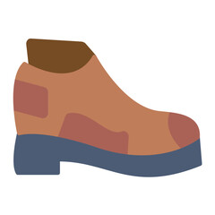 Footwear Flat Multicolor Icon