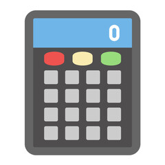 Calculator Flat Multicolor Icon