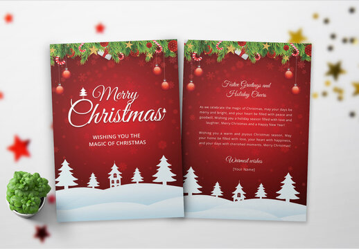 Christmas Invitation Card Template