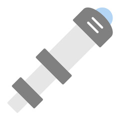 Telescope Flat Multicolor Icon