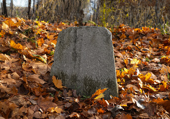 Old ancient gravestone, tomb stone
