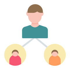 Organization Flat Multicolor Icon