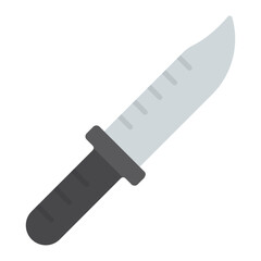 Diving Knife Flat Multicolor Icon