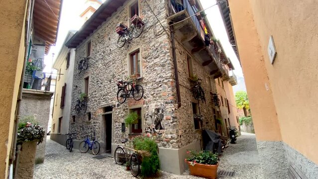 Bellagio, lake Como, Italy, the house of the flying bicycles