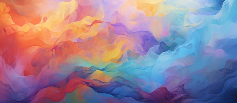 Abstract watercolor colorful texture effect smooth painting background. AI generated image
