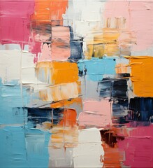 Peinture abstrait de couleurs
