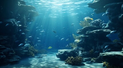 Underwater fish background