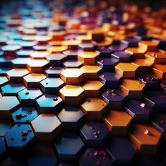 Obraz premium Une composition abstraite de cubes colorés en forme