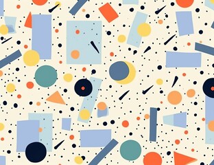 Dessin abstrait rétro style pop art vibrant