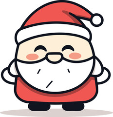 Obraz na płótnie Canvas Santa claus character vector cartoon santa claus character christmas and new year concept