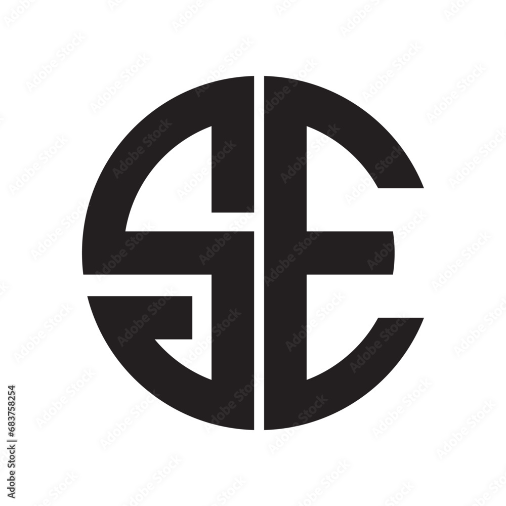 Canvas Prints se letter logo