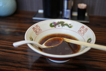 ラーメン完食