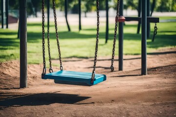 child swing on playground