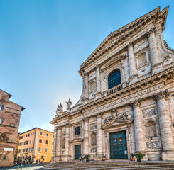 Fototapeta na wymiar San Giovanni de Fiorentini church in Rome