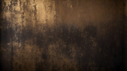 Grunge wall background. The distressed, rough elements are rendered in dark gold tones, creating a visually dynamic abstract design. Isolated in gold on a bold black backdrop.