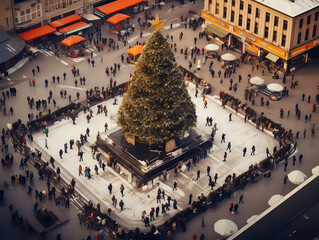 Christmas Market Central Tree
